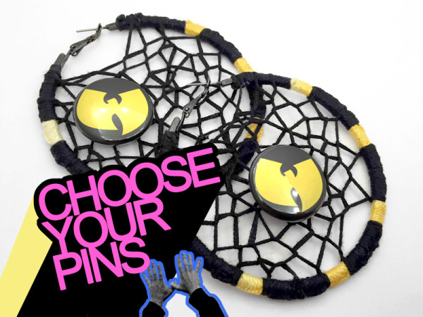 image representing wu-tang earrings (wu-catchers // choose your pins) Array