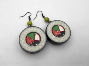 sushi earrings earrings