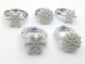 sweet snowflake rings earrings