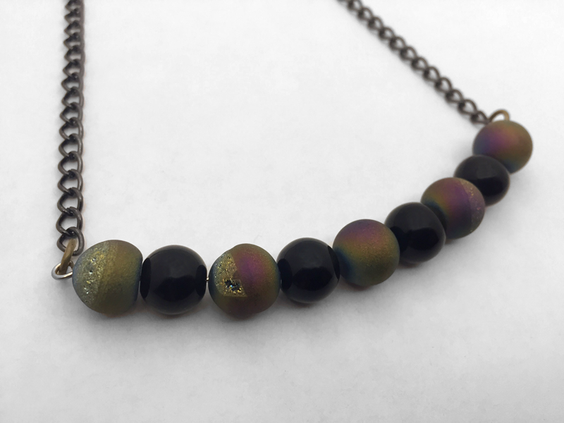 the rainbow stones necklace