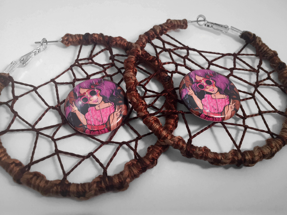 fafi (dreamcatcher earrings) you pick your pins!