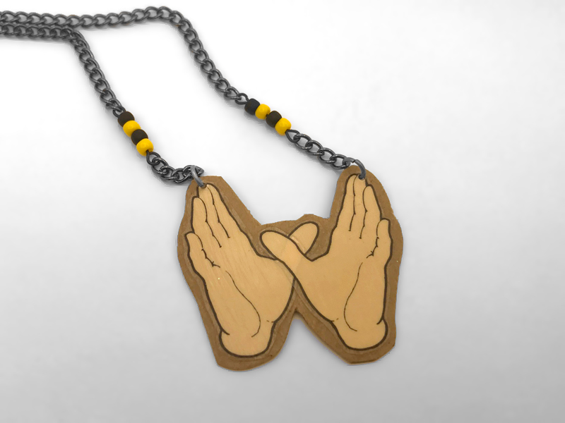 the wu-hands necklace