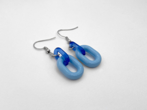 the amy dangles (blue) earrings