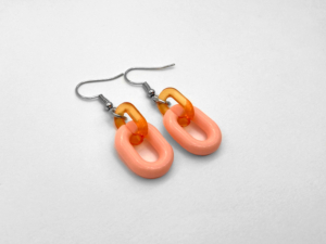 the amy dangles (orange) earrings