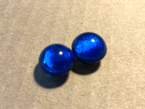 crocs charms // cobalt gems (1 pair) earrings